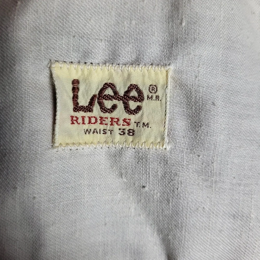 Vintage Lee Riders Polyester Pants Men's 36x30 Burgundy‎ Retro Rockabilly 70s